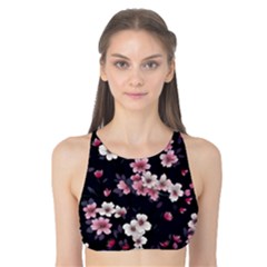 Sakura Flower Flowers Floral Flora Nature Tank Bikini Top