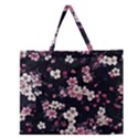 Sakura Flower Flowers Floral Flora Nature Zipper Large Tote Bag View1