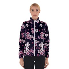 Sakura Flower Flowers Floral Flora Nature Women s Bomber Jacket