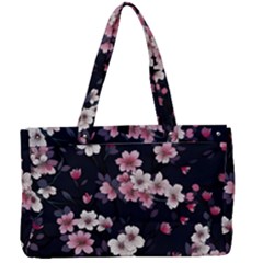 Sakura Flower Flowers Floral Flora Nature Canvas Work Bag