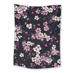 Sakura Flower Flowers Floral Flora Nature Medium Tapestry