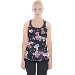 Sakura Flower Flowers Floral Flora Nature Piece Up Tank Top