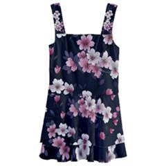 Sakura Flower Flowers Floral Flora Nature Kids  Layered Skirt Swimsuit