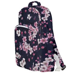 Sakura Flower Flowers Floral Flora Nature Double Compartment Backpack by Jancukart