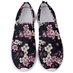 Sakura Flower Flowers Floral Flora Nature Men s Slip On Sneakers