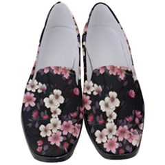 Sakura Flower Flowers Floral Flora Nature Women s Classic Loafer Heels