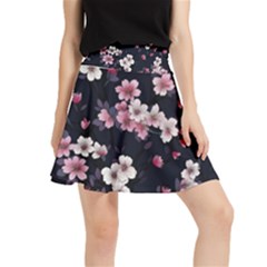 Sakura Flower Flowers Floral Flora Nature Waistband Skirt