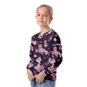 Sakura Flower Flowers Floral Flora Nature Kids  Long Sleeve Tee with Frill  View2