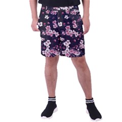 Sakura Flower Flowers Floral Flora Nature Men s Pocket Shorts