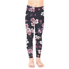 Sakura Flower Flowers Floral Flora Nature Kids  Classic Winter Leggings