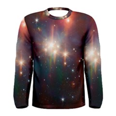 Astrology Astronomical Cluster Galaxy Nebula Men s Long Sleeve Tee by danenraven