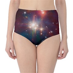 Astrology Astronomical Cluster Galaxy Nebula Classic High-waist Bikini Bottoms by danenraven