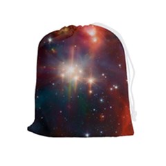 Astrology Astronomical Cluster Galaxy Nebula Drawstring Pouch (xl) by danenraven