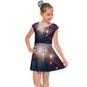 Astrology Astronomical Cluster Galaxy Nebula Kids  Cap Sleeve Dress View1