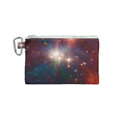 Astrology Astronomical Cluster Galaxy Nebula Canvas Cosmetic Bag (small) by danenraven