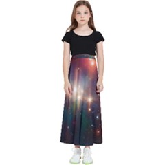 Astrology Astronomical Cluster Galaxy Nebula Kids  Flared Maxi Skirt by danenraven