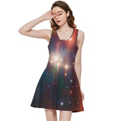 Astrology Astronomical Cluster Galaxy Nebula Inside Out Racerback Dress by danenraven