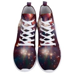 Astrology Astronomical Cluster Galaxy Nebula Men s Lightweight High Top Sneakers by danenraven