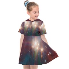 Astrology Astronomical Cluster Galaxy Nebula Kids  Sailor Dress by danenraven