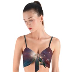 Astrology Astronomical Cluster Galaxy Nebula Woven Tie Front Bralet by danenraven