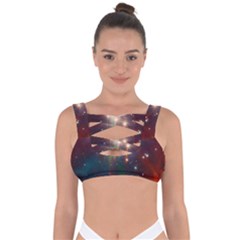 Astrology Astronomical Cluster Galaxy Nebula Bandaged Up Bikini Top by danenraven