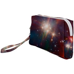 Astrology Astronomical Cluster Galaxy Nebula Wristlet Pouch Bag (small)