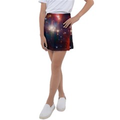 Astrology Astronomical Cluster Galaxy Nebula Kids  Tennis Skirt by danenraven