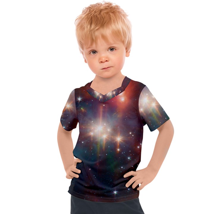 Astrology Astronomical Cluster Galaxy Nebula Kids  Sports Tee