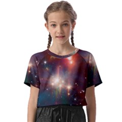 Astrology Astronomical Cluster Galaxy Nebula Kids  Basic Tee by danenraven