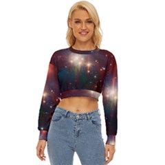 Astrology Astronomical Cluster Galaxy Nebula Lightweight Long Sleeve Sweatshirt by danenraven