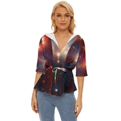 Astrology Astronomical Cluster Galaxy Nebula Lightweight Drawstring Hooded Top by danenraven