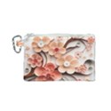 Sakura Flowers Flower Pink Blossom Spring Canvas Cosmetic Bag (Small) View1