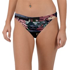 Japanese Garden Flowers Landscape Band Bikini Bottoms by danenraven