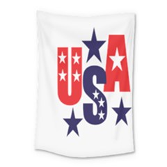 Usa Stars Fourth Of July Symbol America Usa Stars Small Tapestry