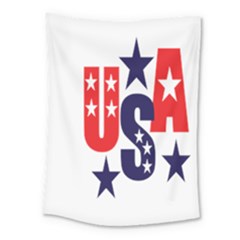 Usa Stars Fourth Of July Symbol America Usa Stars Medium Tapestry