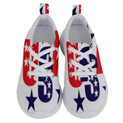 Usa Stars Fourth Of July Symbol America Usa Stars Running Shoes by Wegoenart