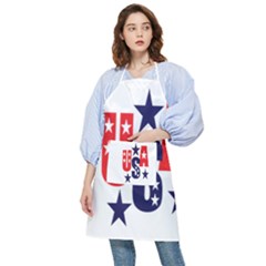 Usa Stars Fourth Of July Symbol America Usa Stars Pocket Apron by Wegoenart