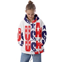 Usa Stars Fourth Of July Symbol America Usa Stars Kids  Oversized Hoodie