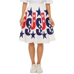 Usa Stars Fourth Of July Symbol America Usa Stars Classic Short Skirt by Wegoenart