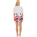 Usa Stars Fourth Of July Symbol America Usa Stars Mini Front Wrap Skirt View4