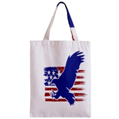 Usa Flag Eagle Symbol American Bald Eagle Country Zipper Classic Tote Bag by Wegoenart