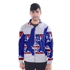 Usa Flag Eagle Symbol American Bald Eagle Country Men s Windbreaker