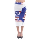 Usa Flag Eagle Symbol American Bald Eagle Country Midi Pencil Skirt View1