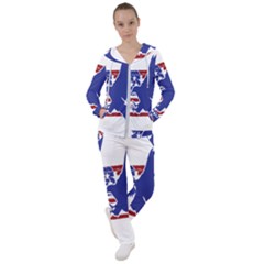 Usa Flag Eagle Symbol American Bald Eagle Country Women s Tracksuit by Wegoenart