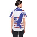 Usa Flag Eagle Symbol American Bald Eagle Country Women s Short Sleeve Shirt View2