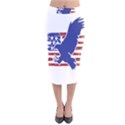 Usa Flag Eagle Symbol American Bald Eagle Country Velvet Midi Pencil Skirt View1