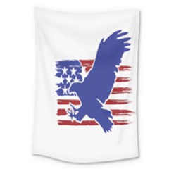 Usa Flag Eagle Symbol American Bald Eagle Country Large Tapestry by Wegoenart