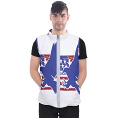 Usa Flag Eagle Symbol American Bald Eagle Country Men s Puffer Vest