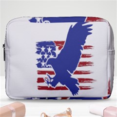 Usa Flag Eagle Symbol American Bald Eagle Country Make Up Pouch (large) by Wegoenart