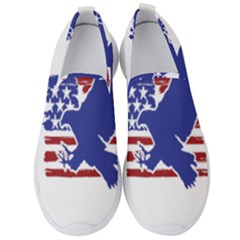 Usa Flag Eagle Symbol American Bald Eagle Country Men s Slip On Sneakers by Wegoenart